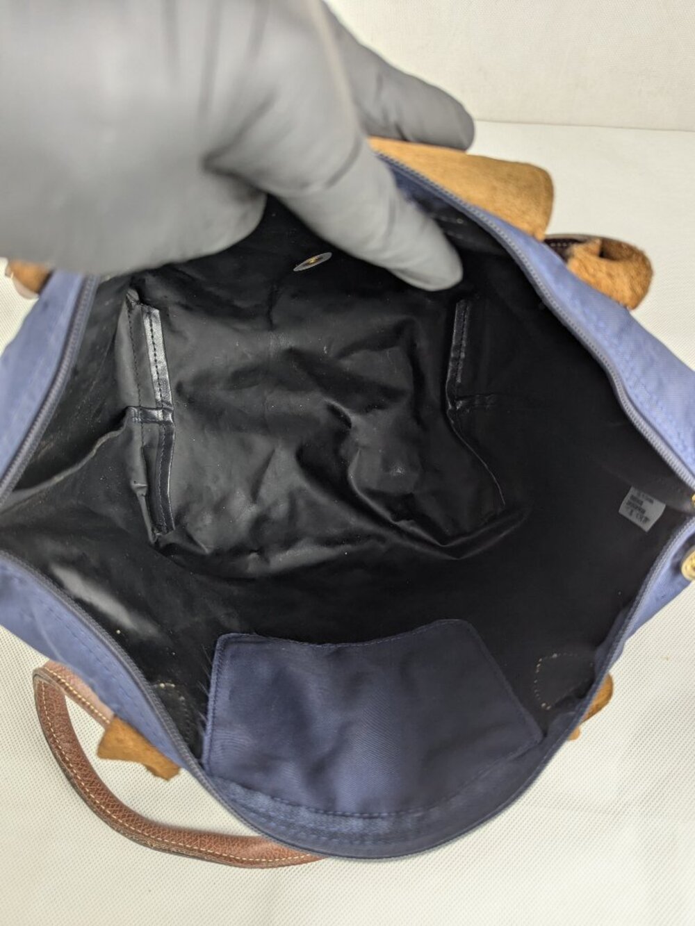 Longchamp Le Pliage Tote Bag Blue Nylon - Authentic - Clean - Good Condition. - Picture 3 of 14
